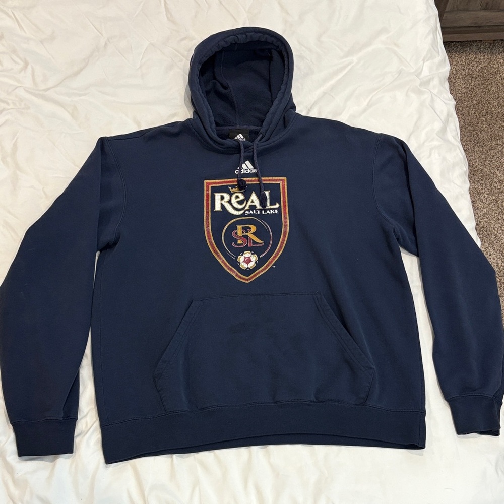 Adidas Men's Dark Blue Real Salt Lake Hoodie